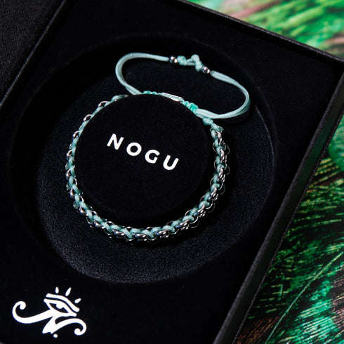 Liens de paon | Bracelet Mini Kismet | Sarcelle x Argent